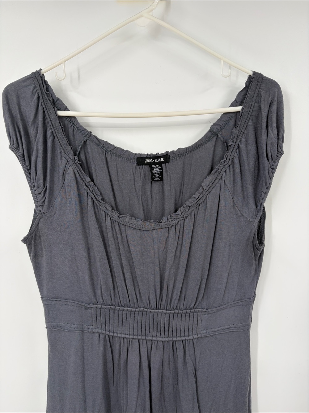 Spring+Mercer Grey Blouse Size Small - Picture 3 of 7